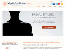 Tablet Screenshot of mysticmedicine.com